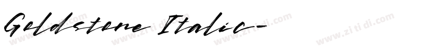 Goldstone Italic字体转换